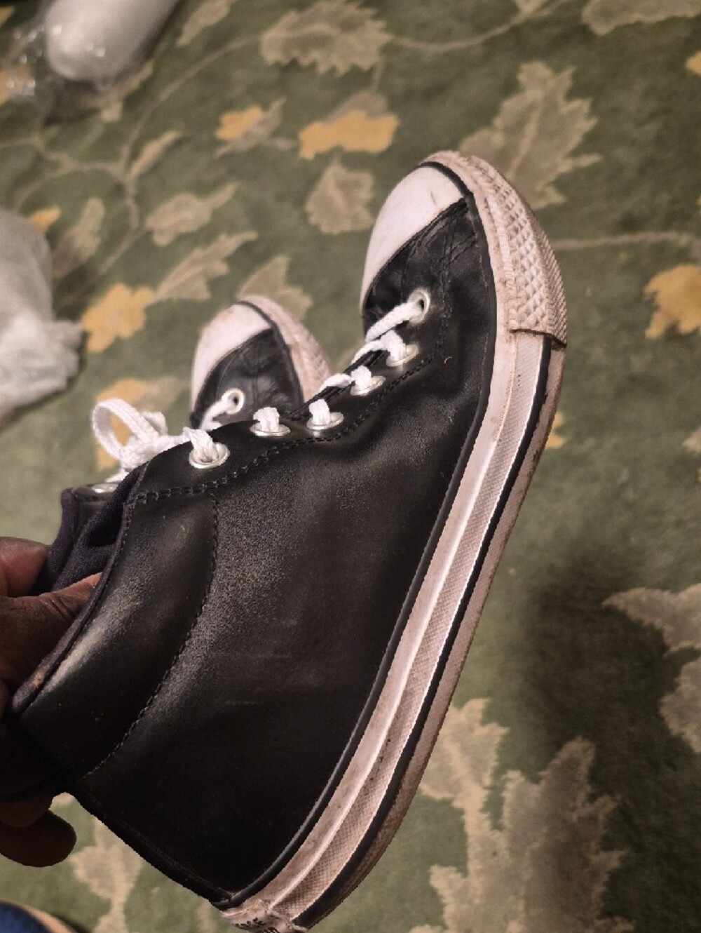 Converse Kids Black and White High-Top Sneakers - Picture 4 of 10